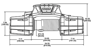 WARN ZEON XP 12-S 12V WINCH - SYNTHETIC ROPE - Image 3