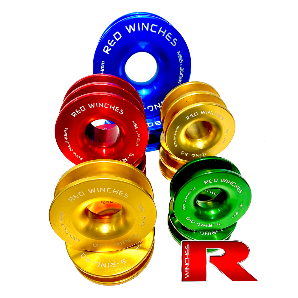 Red Winch Snatch Ring 8T - Image 5